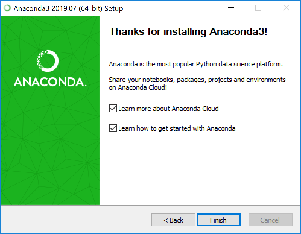 anaconda windows installer