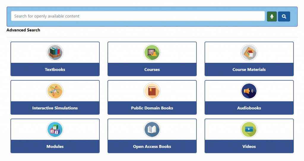 A screenshot of the SUNY OASIS Search interface.