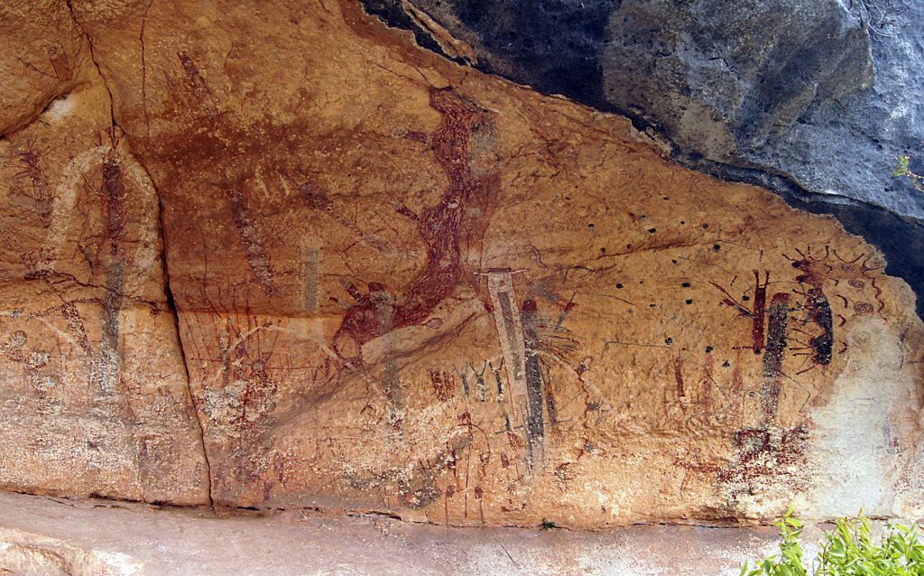 The Lower Pecos is a cultural area defined by Pecos River Style rock