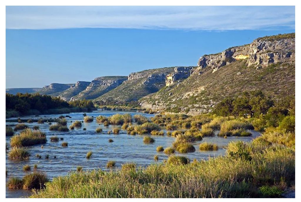 View the Scenic Southwest Texas Canyonlands from the Pecos River