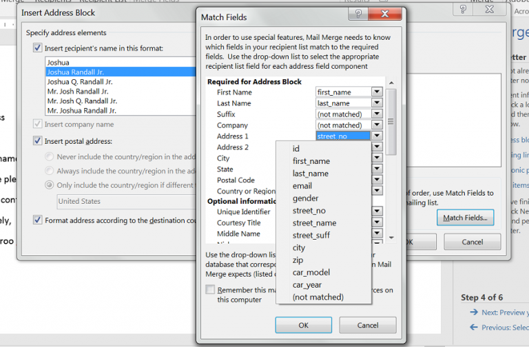 10.2 Mail Merge – Excel For Decision Making