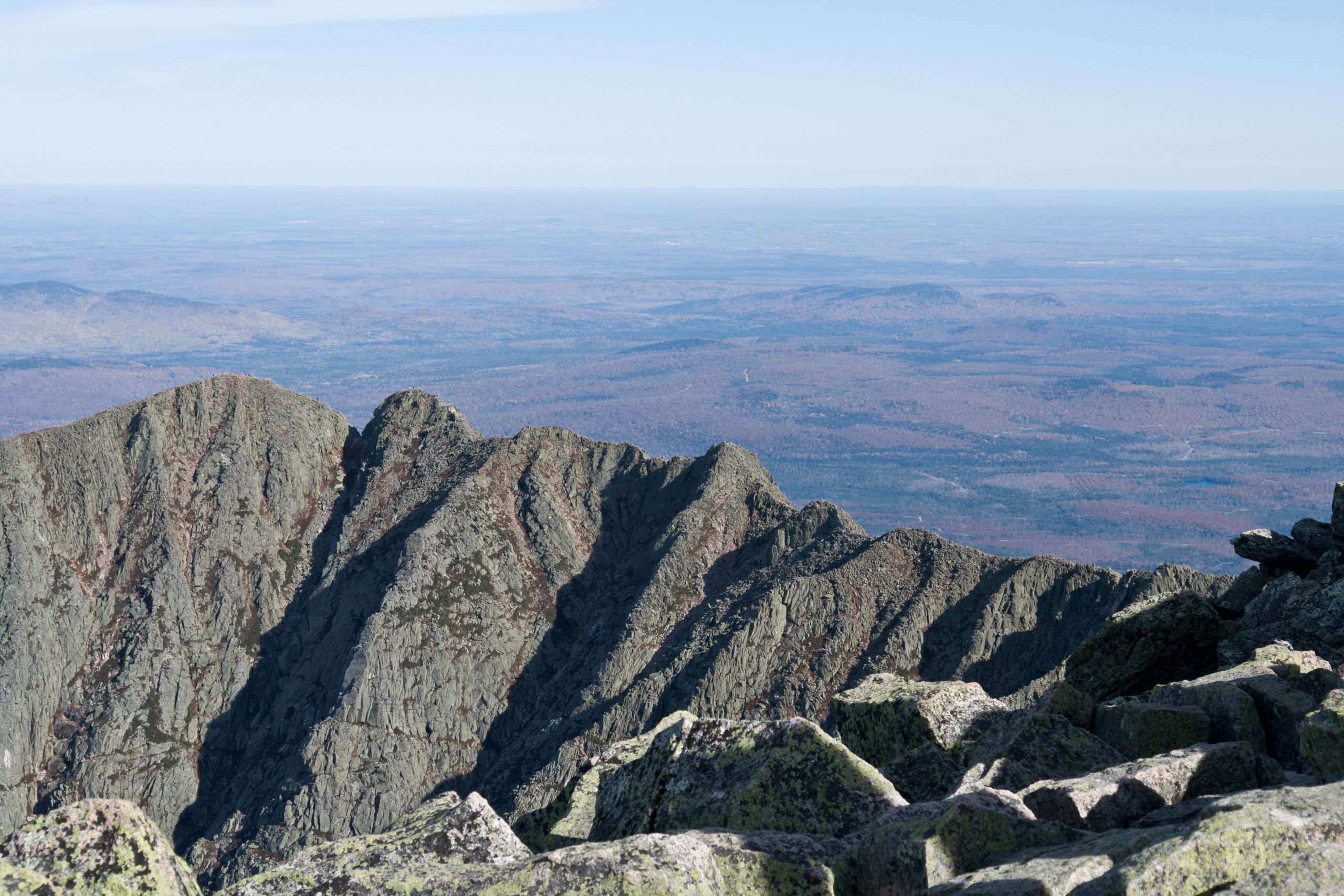 Knife'sEdge ridge on Mt. Katahdin