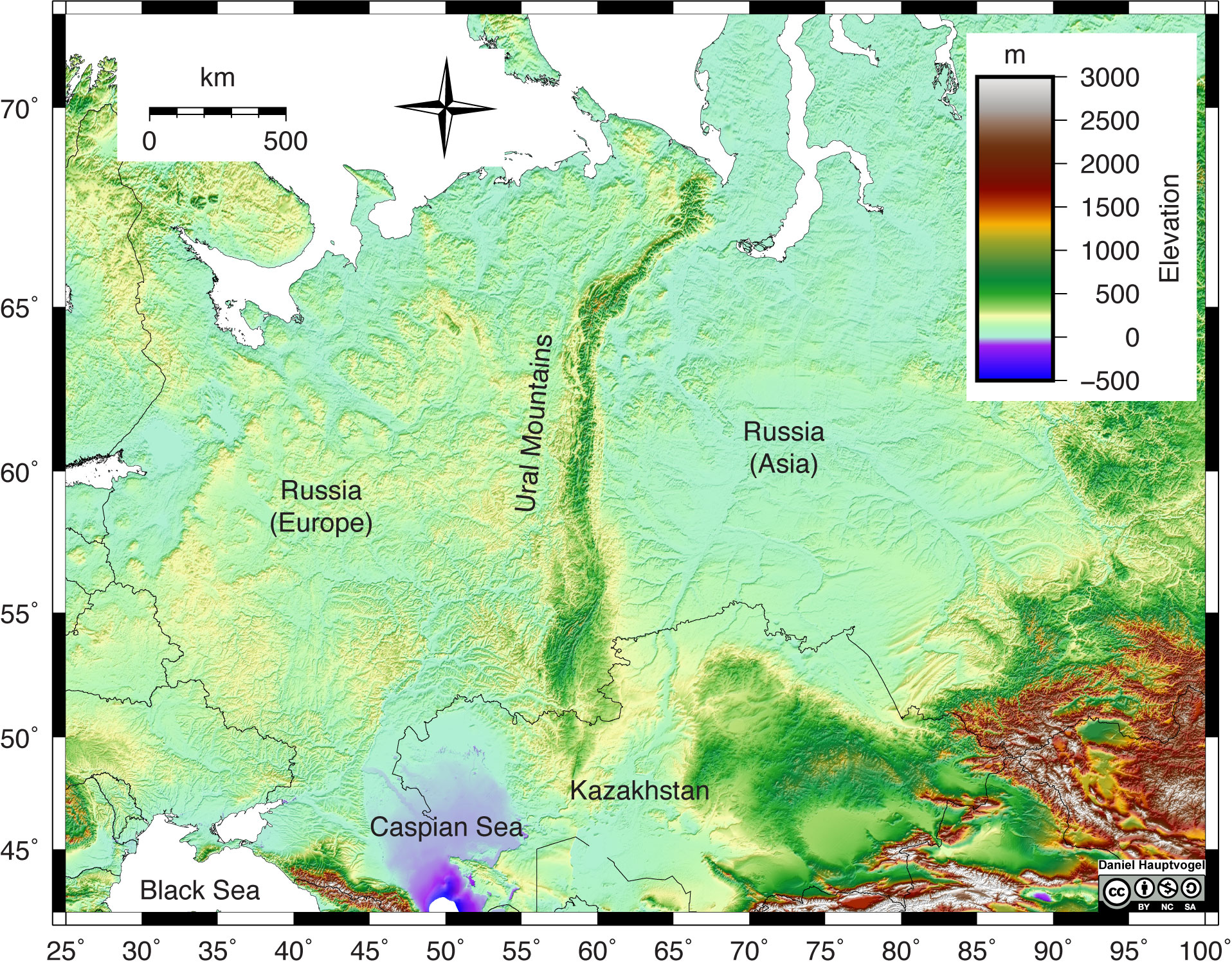 plate tectonics map with mountains