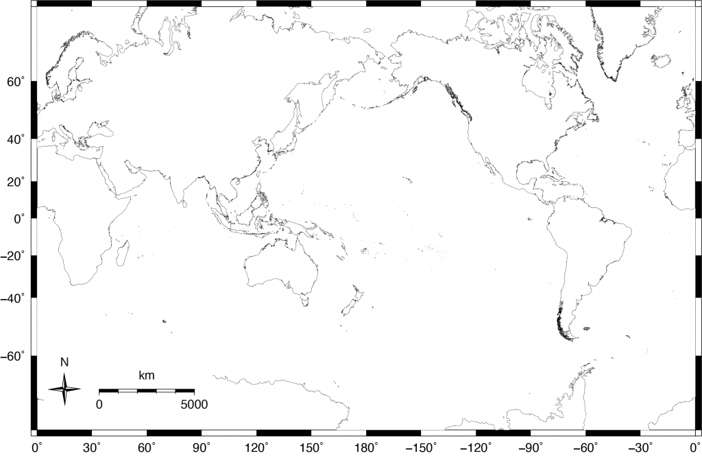 This is a blank map of the world.