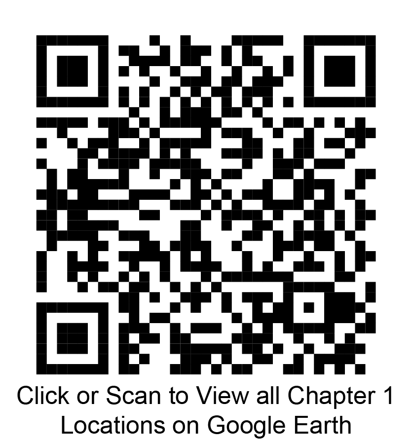 Click or scan to view all chapter 1 locations on Google Earth