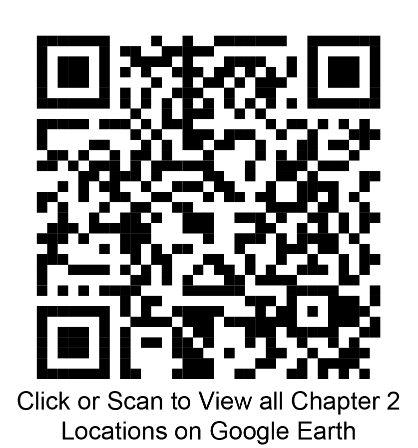 Click or scan to view all chapter 2 locations on google earth