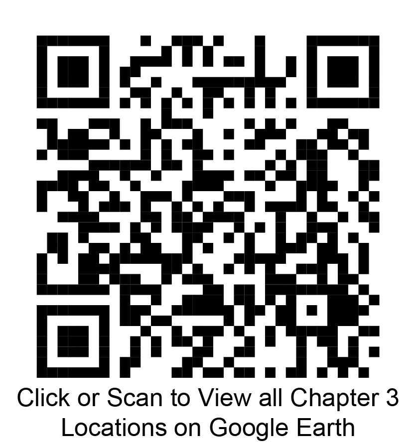 Click or scan to view all chapter 3 locations on Google Earth