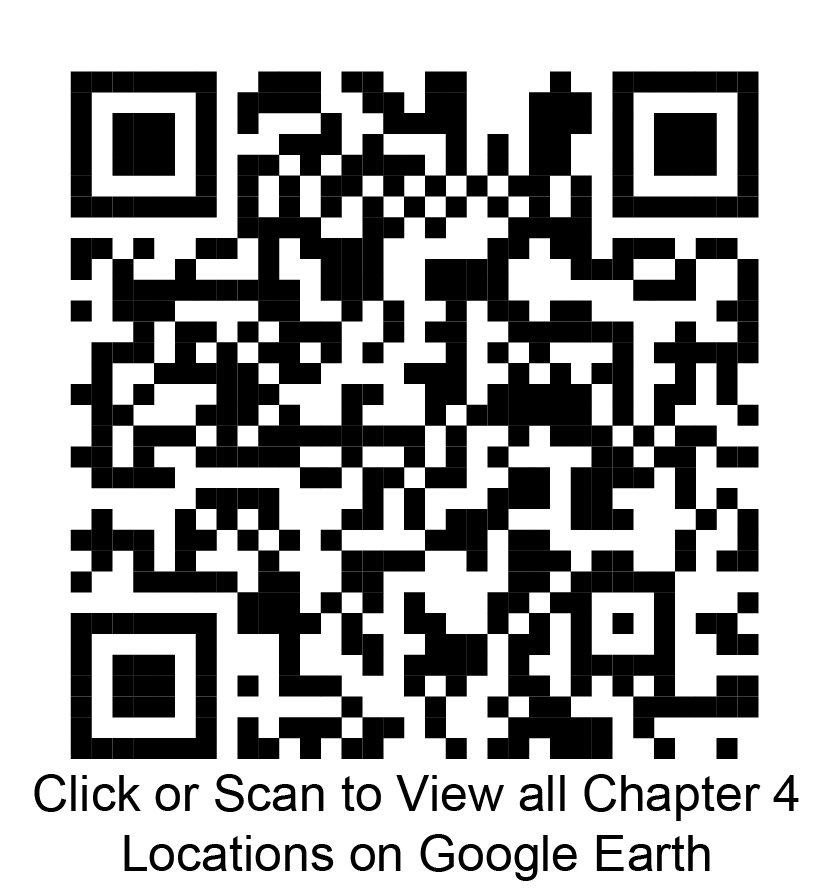 Click or scan to view all chapter 4 locations on Google Earth