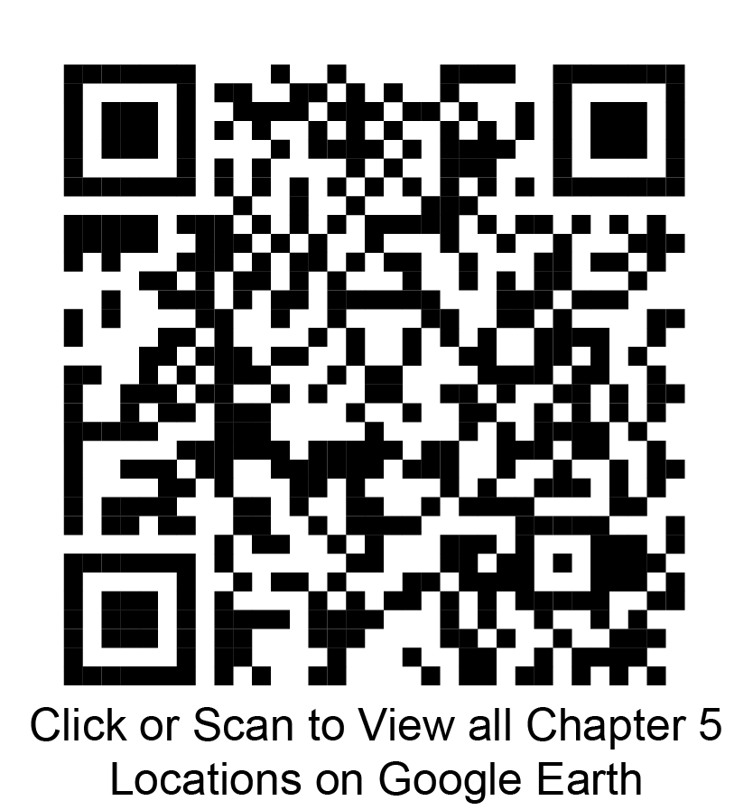 Click or scan to view all chapter 5 locations on Google Earth