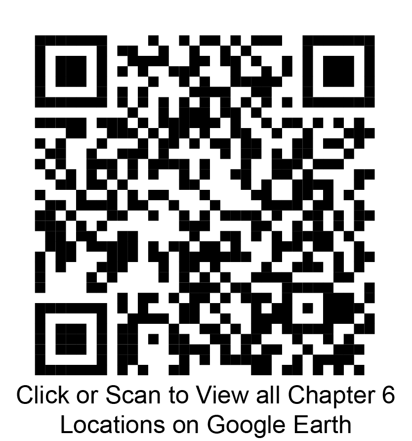 Click or scan to view all chapter 6 locations on Google Earth